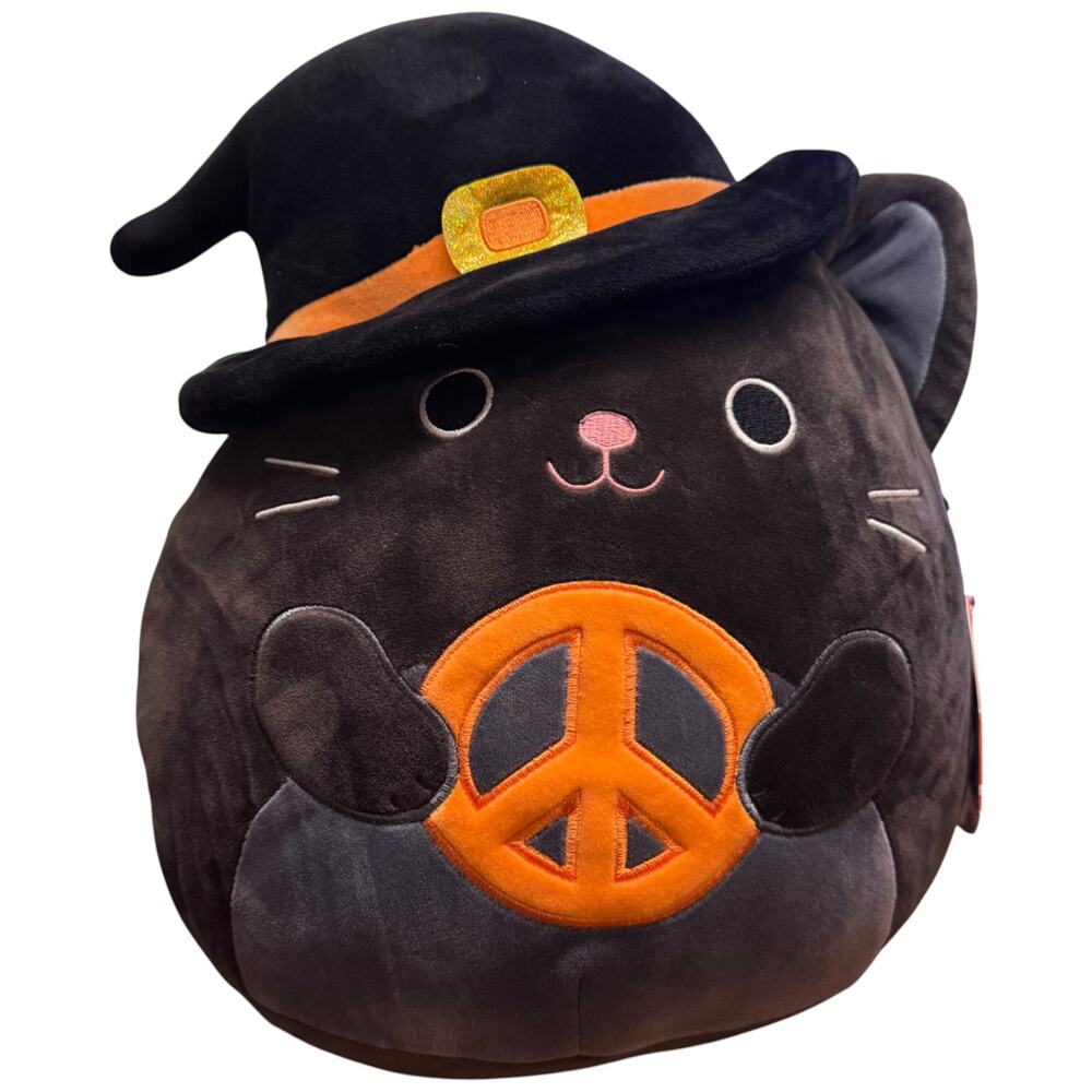 SQUISHMALLOWS Rambly Crafty Witch Cat Black Orange Halloween Squad Peace - Picture 2 of 9